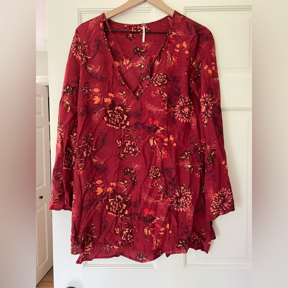 Free People Floral Tunic